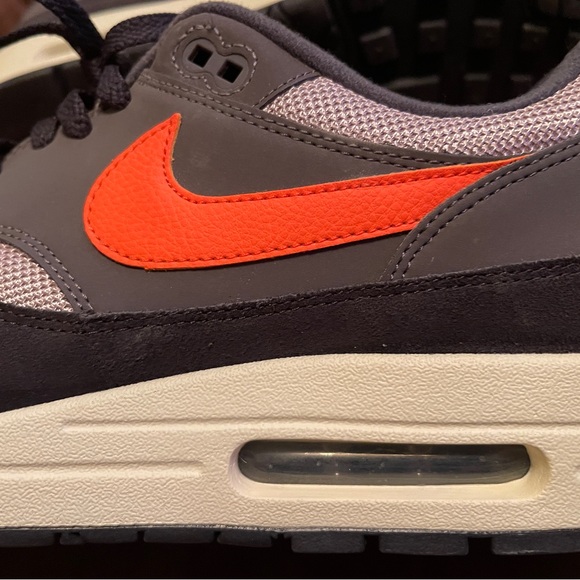 Men's Nike Air Max Sneakers - Gray and Orange - Picture 13 of 13
